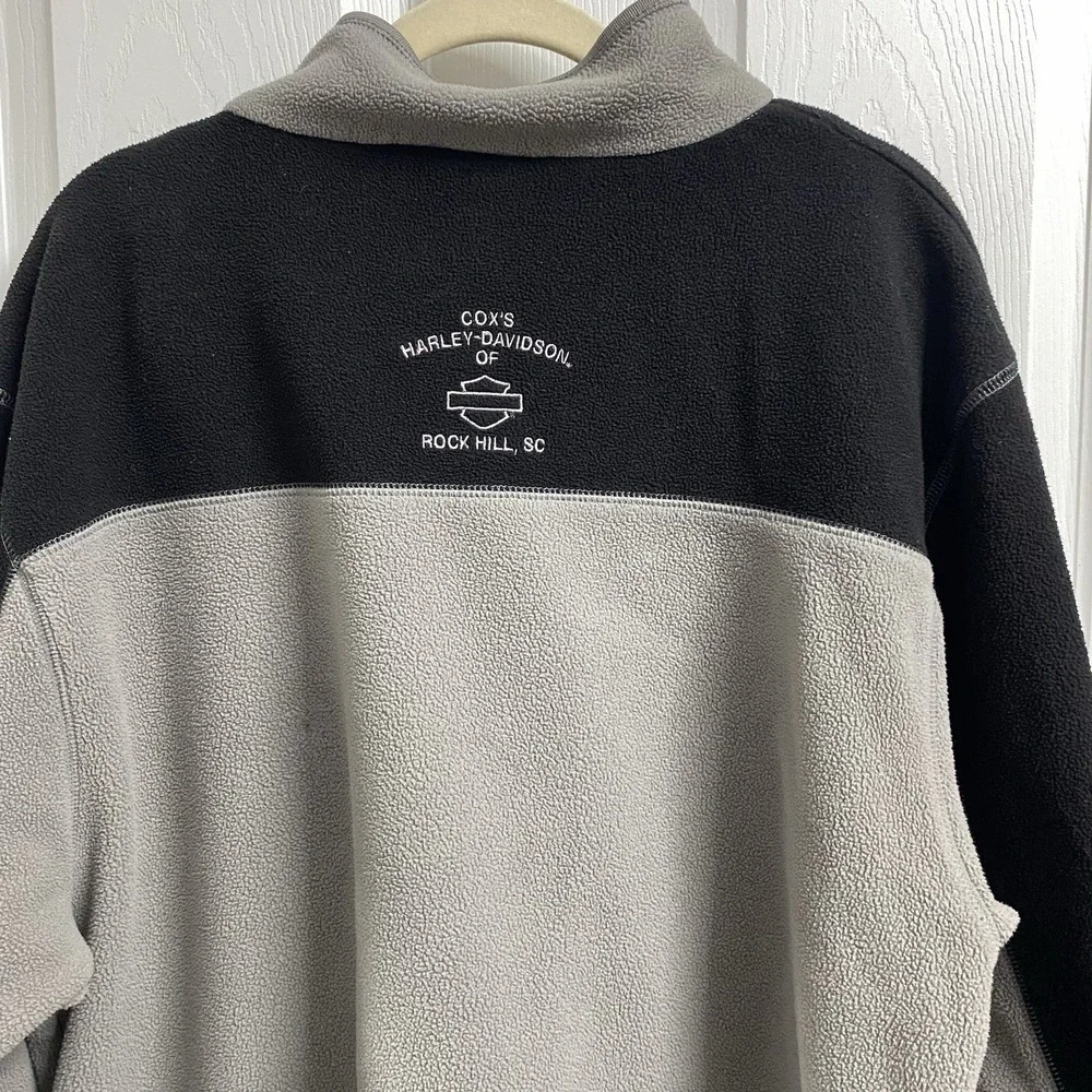 Harley-Davidson Men's Fleece Jacket Zip-up Cox's Rock hill SC Motorcycle SZ.L/XL
